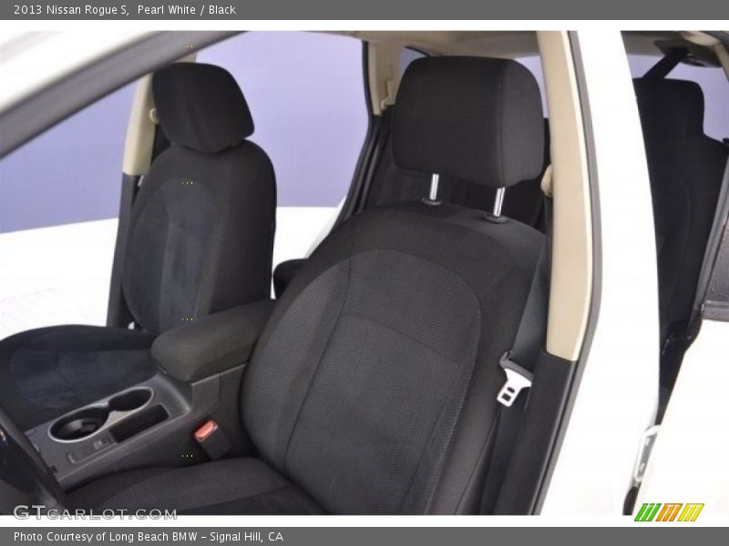 Pearl White / Black 2013 Nissan Rogue S
