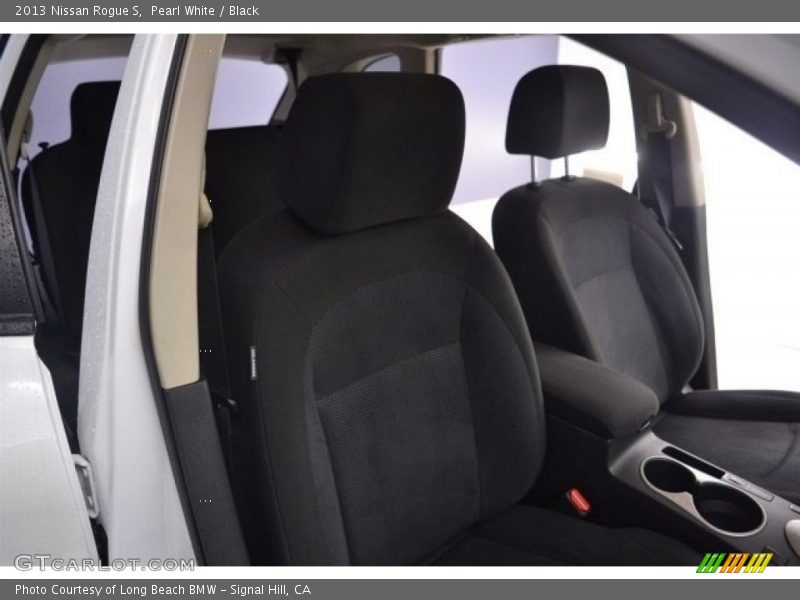 Pearl White / Black 2013 Nissan Rogue S