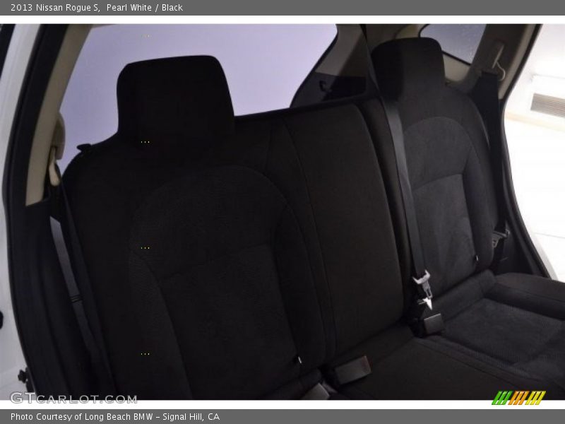 Pearl White / Black 2013 Nissan Rogue S