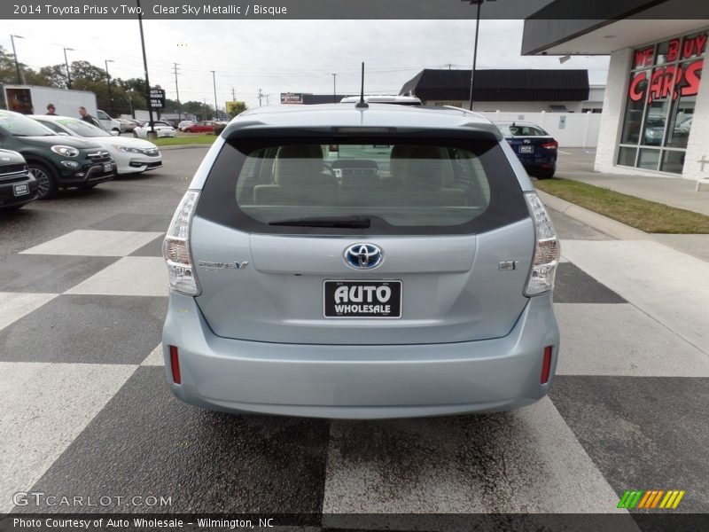 Clear Sky Metallic / Bisque 2014 Toyota Prius v Two