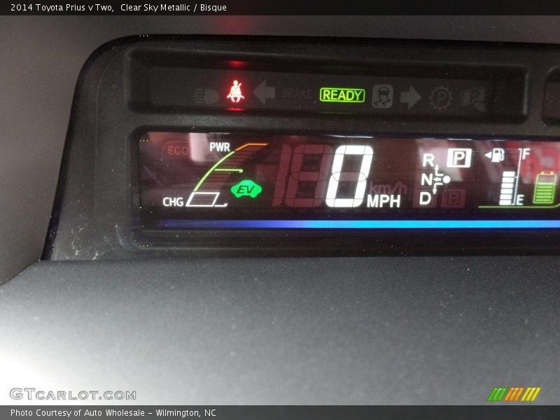 Clear Sky Metallic / Bisque 2014 Toyota Prius v Two