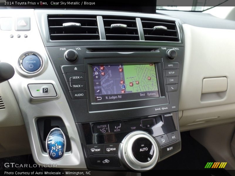 Clear Sky Metallic / Bisque 2014 Toyota Prius v Two