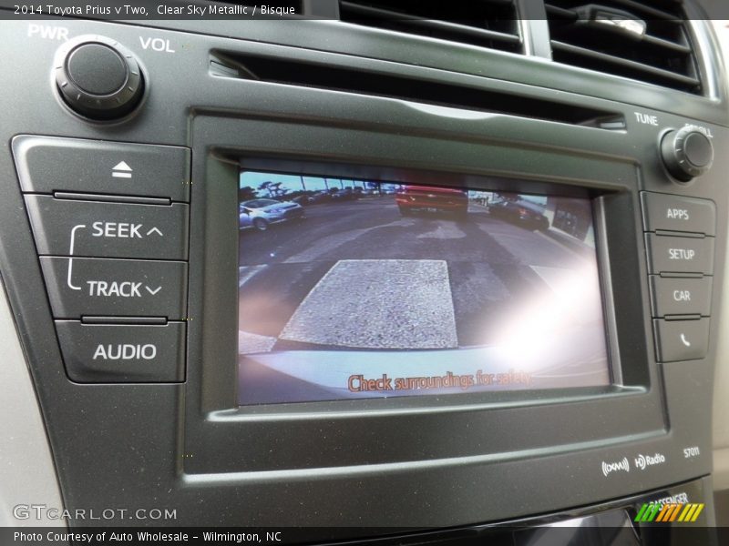 Clear Sky Metallic / Bisque 2014 Toyota Prius v Two