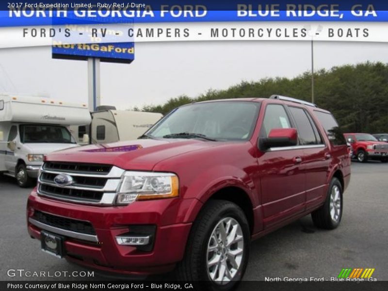 Ruby Red / Dune 2017 Ford Expedition Limited