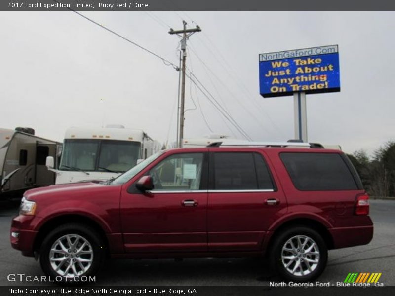 Ruby Red / Dune 2017 Ford Expedition Limited