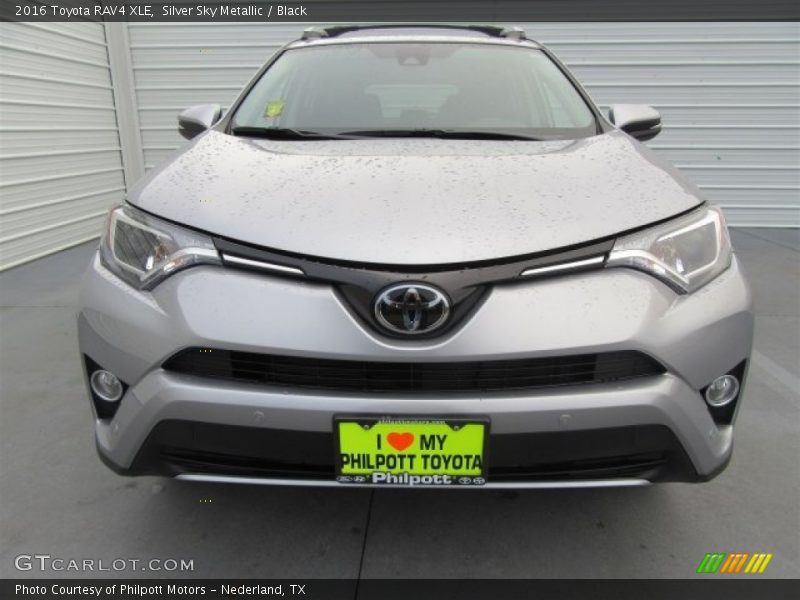 Silver Sky Metallic / Black 2016 Toyota RAV4 XLE