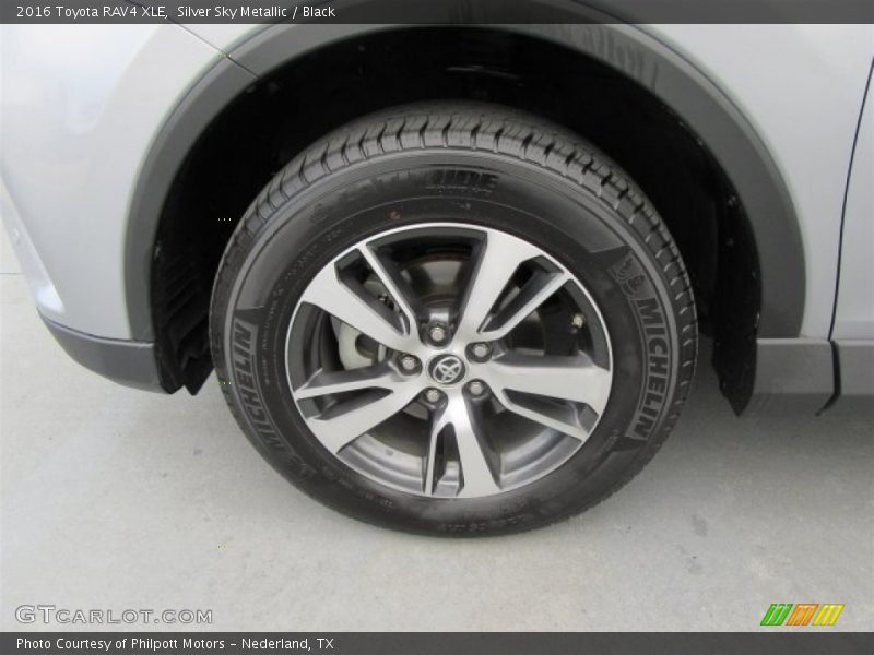 Silver Sky Metallic / Black 2016 Toyota RAV4 XLE