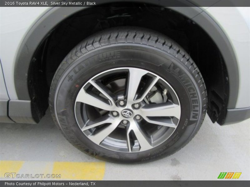 Silver Sky Metallic / Black 2016 Toyota RAV4 XLE