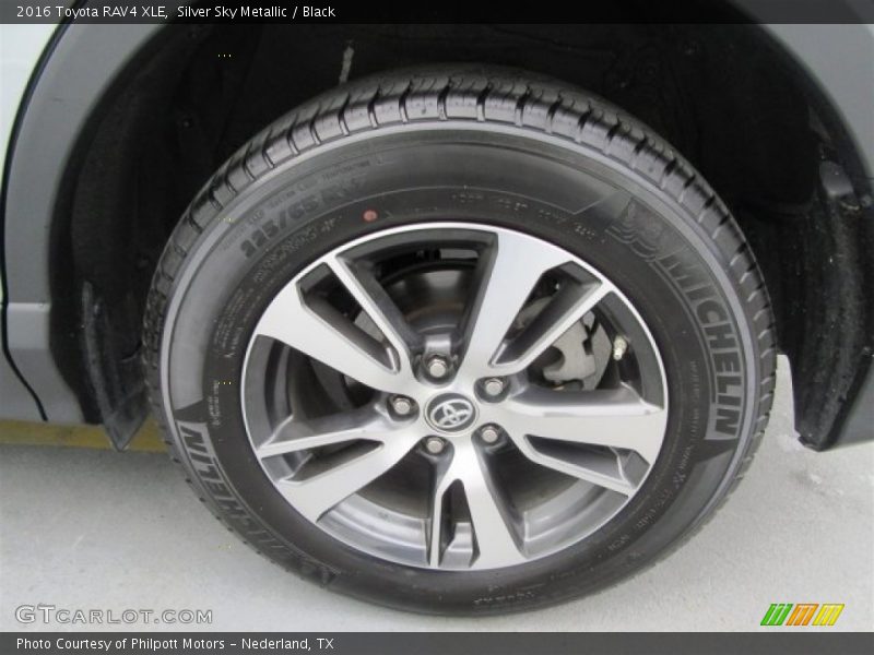 Silver Sky Metallic / Black 2016 Toyota RAV4 XLE