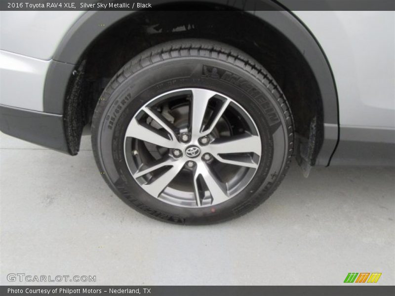 Silver Sky Metallic / Black 2016 Toyota RAV4 XLE