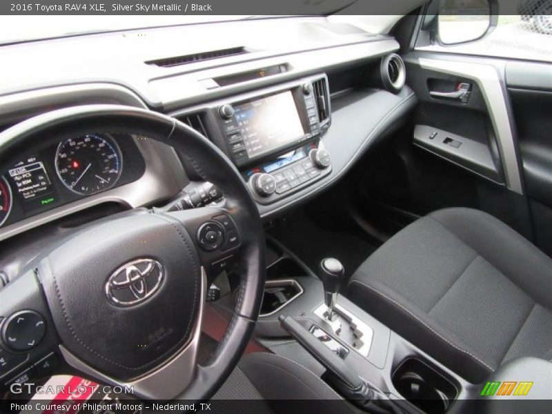 Silver Sky Metallic / Black 2016 Toyota RAV4 XLE