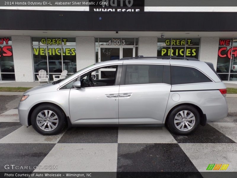 Alabaster Silver Metallic / Gray 2014 Honda Odyssey EX-L