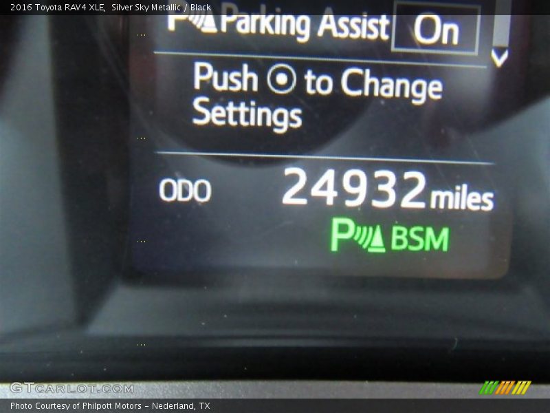 Silver Sky Metallic / Black 2016 Toyota RAV4 XLE