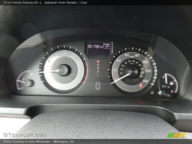 Alabaster Silver Metallic / Gray 2014 Honda Odyssey EX-L