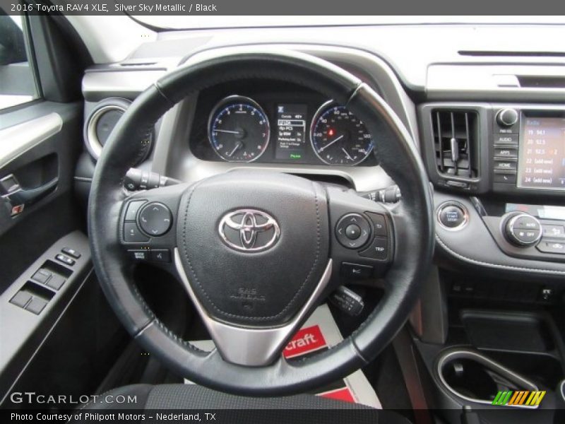 Silver Sky Metallic / Black 2016 Toyota RAV4 XLE