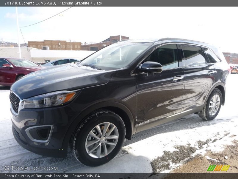 Platinum Graphite / Black 2017 Kia Sorento LX V6 AWD