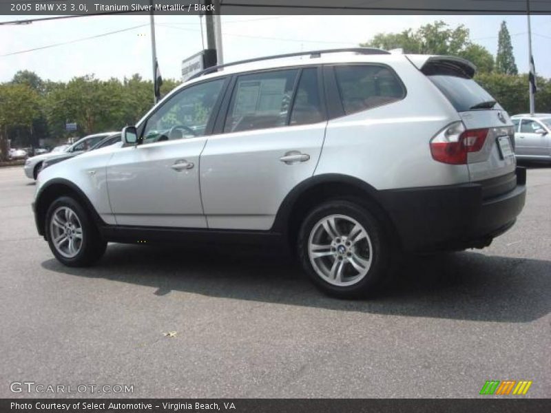 Titanium Silver Metallic / Black 2005 BMW X3 3.0i