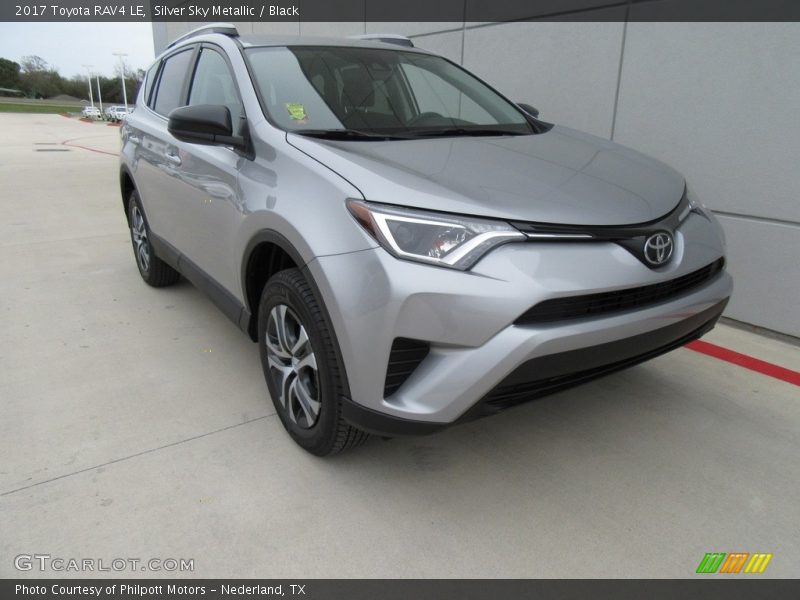 Silver Sky Metallic / Black 2017 Toyota RAV4 LE