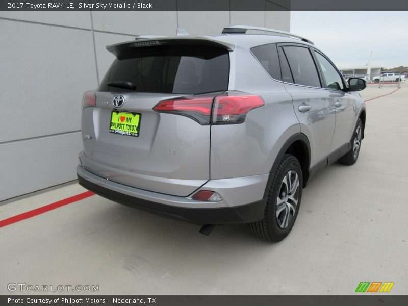 Silver Sky Metallic / Black 2017 Toyota RAV4 LE