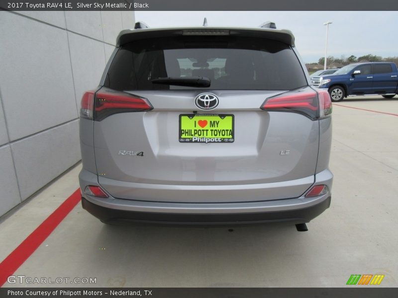Silver Sky Metallic / Black 2017 Toyota RAV4 LE