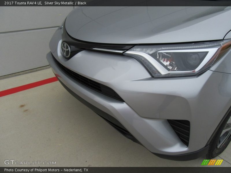 Silver Sky Metallic / Black 2017 Toyota RAV4 LE