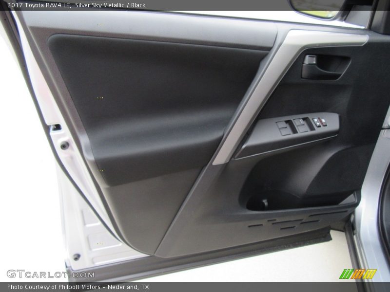 Silver Sky Metallic / Black 2017 Toyota RAV4 LE