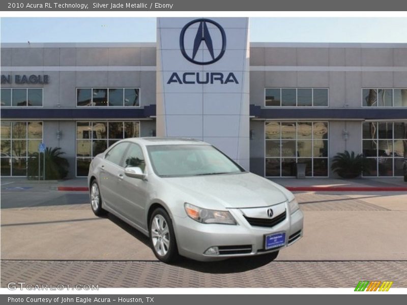 Silver Jade Metallic / Ebony 2010 Acura RL Technology