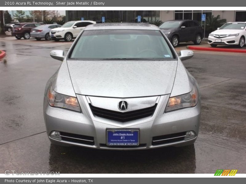 Silver Jade Metallic / Ebony 2010 Acura RL Technology