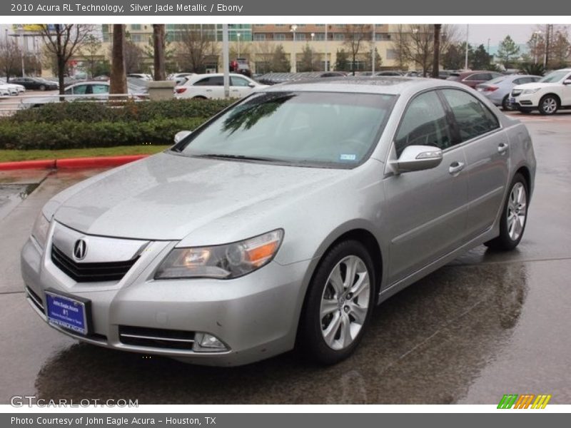 Silver Jade Metallic / Ebony 2010 Acura RL Technology