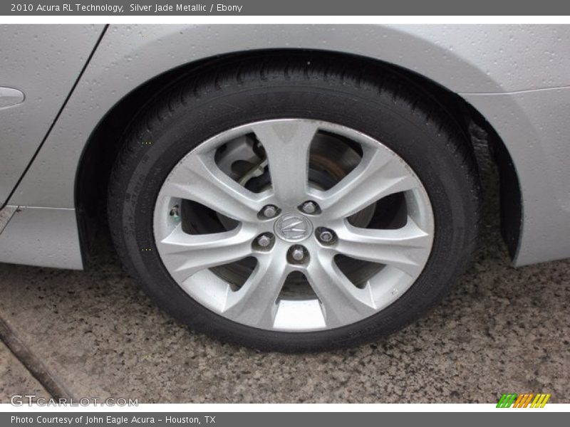 Silver Jade Metallic / Ebony 2010 Acura RL Technology