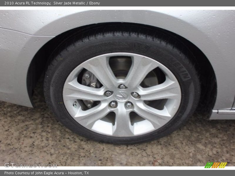 Silver Jade Metallic / Ebony 2010 Acura RL Technology