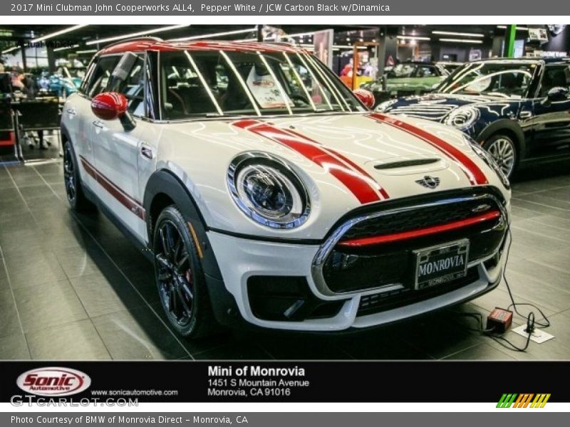 Pepper White / JCW Carbon Black w/Dinamica 2017 Mini Clubman John Cooperworks ALL4
