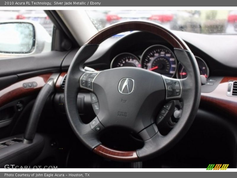 Silver Jade Metallic / Ebony 2010 Acura RL Technology