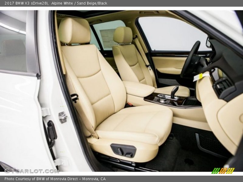 Alpine White / Sand Beige/Black 2017 BMW X3 sDrive28i