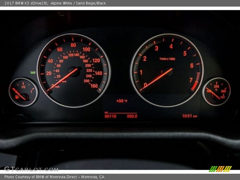 Alpine White / Sand Beige/Black 2017 BMW X3 sDrive28i