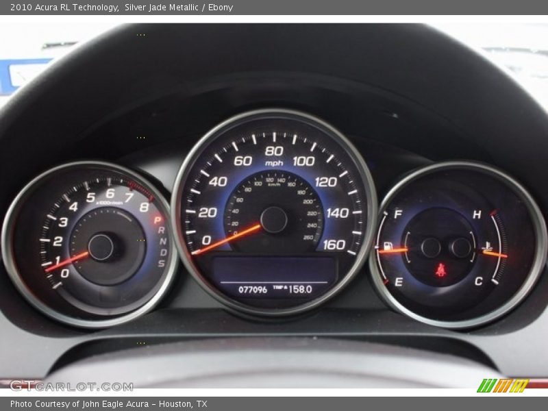 Silver Jade Metallic / Ebony 2010 Acura RL Technology