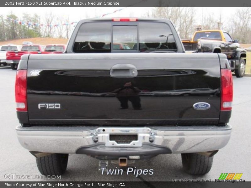 Black / Medium Graphite 2002 Ford F150 XLT SuperCab 4x4