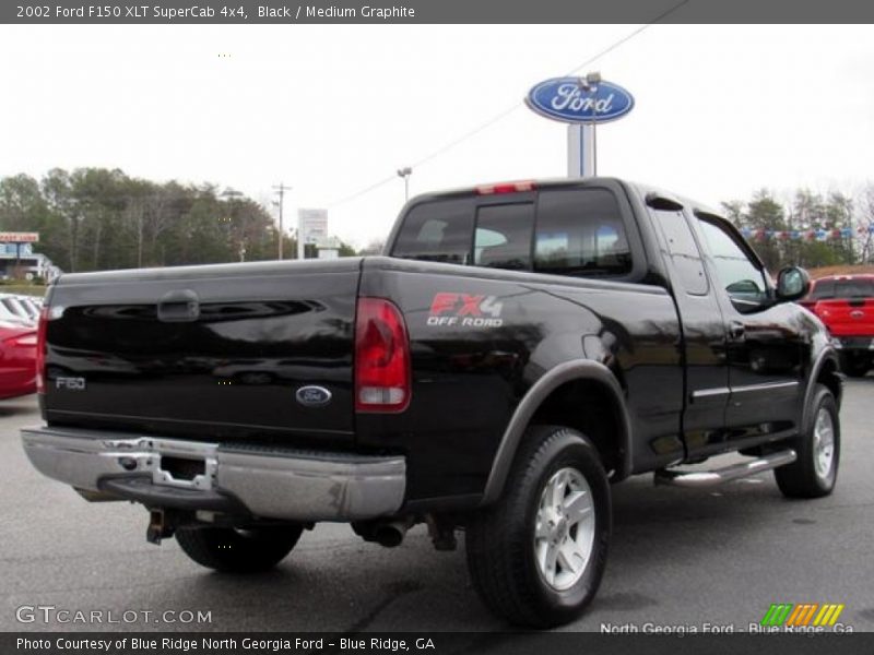 Black / Medium Graphite 2002 Ford F150 XLT SuperCab 4x4
