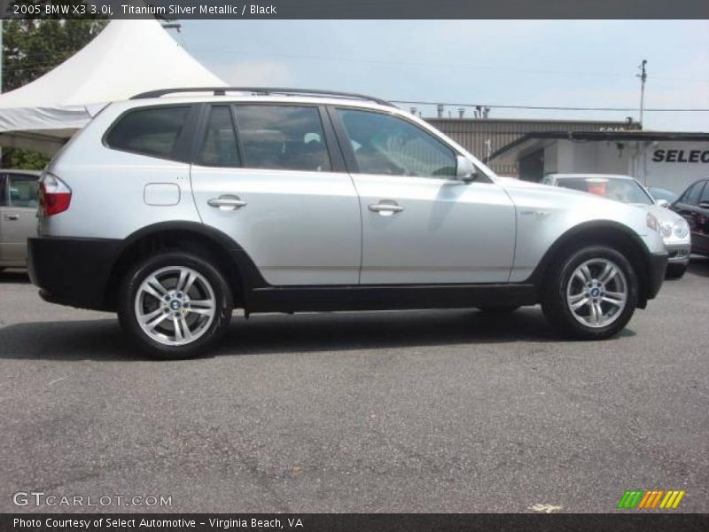 Titanium Silver Metallic / Black 2005 BMW X3 3.0i