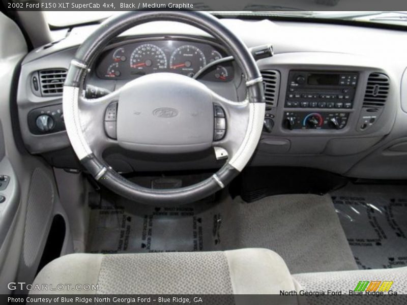 Black / Medium Graphite 2002 Ford F150 XLT SuperCab 4x4