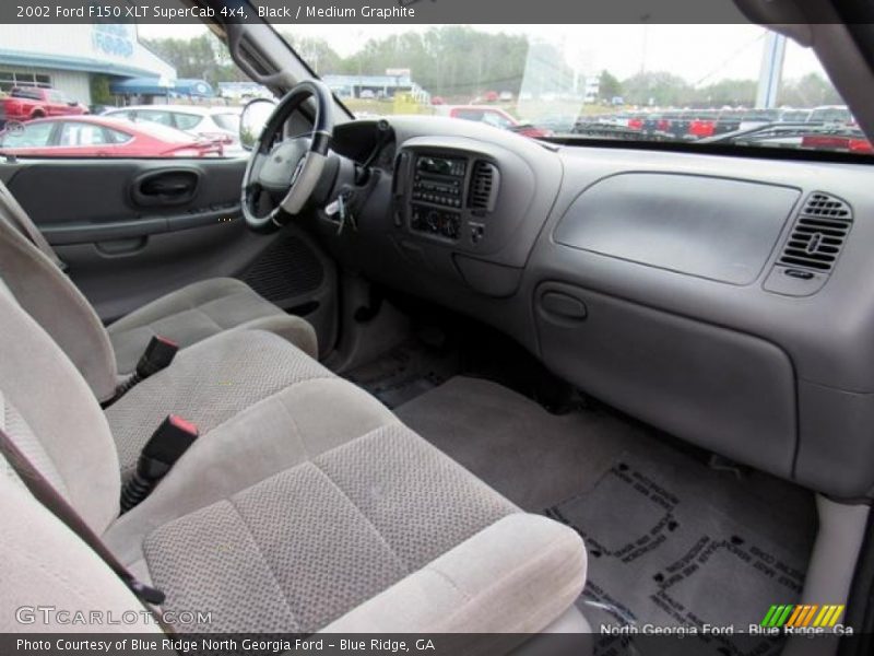 Black / Medium Graphite 2002 Ford F150 XLT SuperCab 4x4