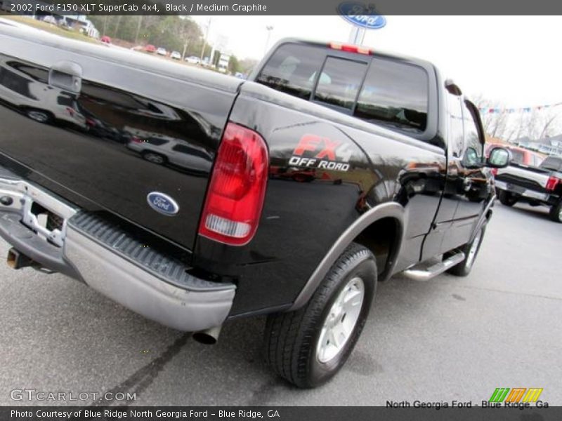 Black / Medium Graphite 2002 Ford F150 XLT SuperCab 4x4