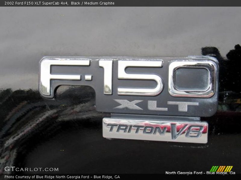 Black / Medium Graphite 2002 Ford F150 XLT SuperCab 4x4