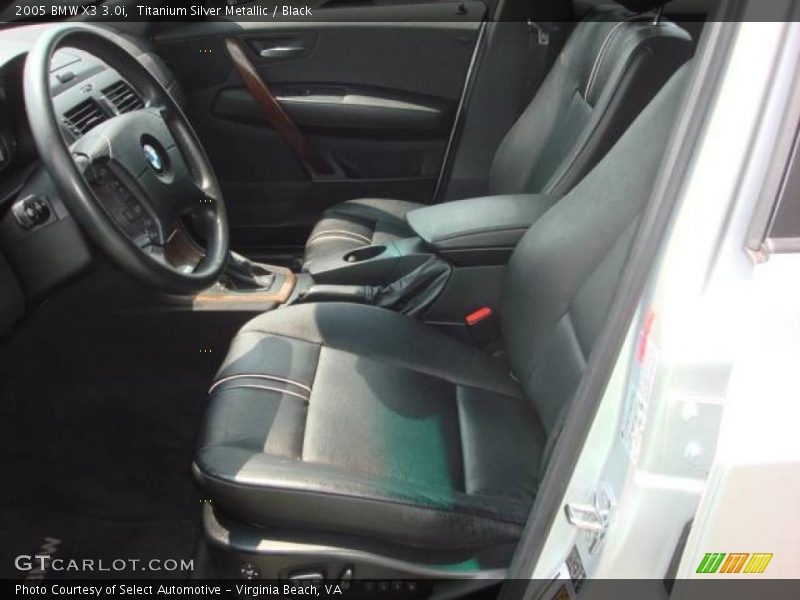 Titanium Silver Metallic / Black 2005 BMW X3 3.0i