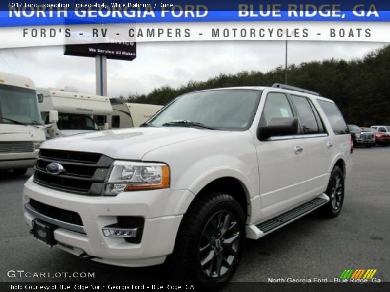 White Platinum / Dune 2017 Ford Expedition Limited 4x4