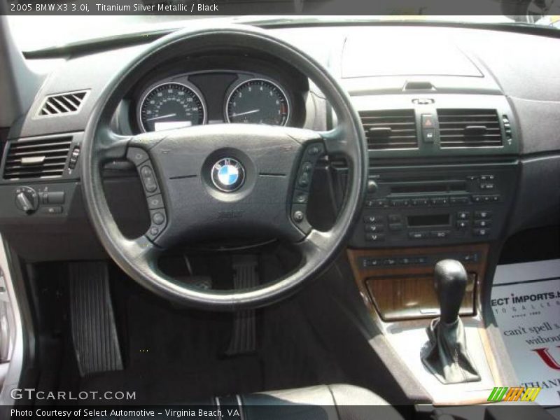 Titanium Silver Metallic / Black 2005 BMW X3 3.0i