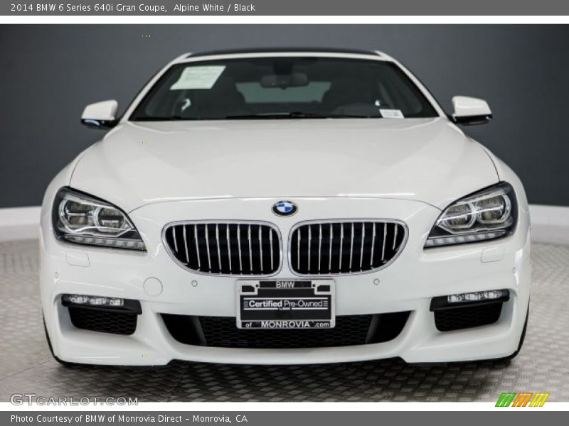 Alpine White / Black 2014 BMW 6 Series 640i Gran Coupe