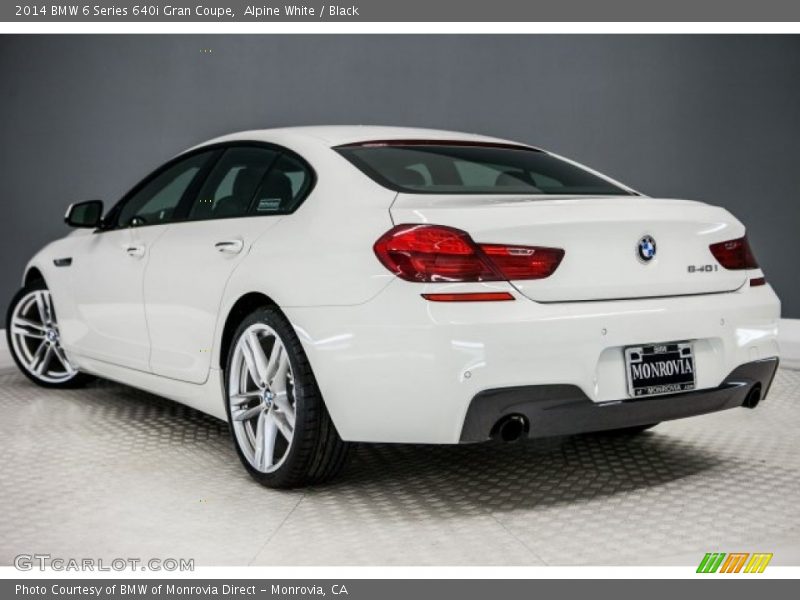 Alpine White / Black 2014 BMW 6 Series 640i Gran Coupe