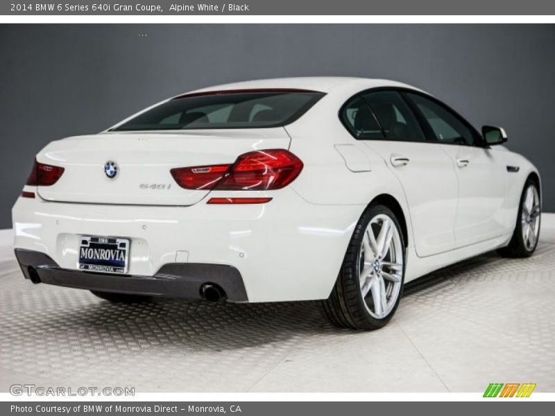 Alpine White / Black 2014 BMW 6 Series 640i Gran Coupe