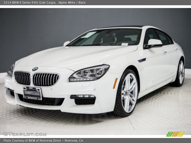Alpine White / Black 2014 BMW 6 Series 640i Gran Coupe